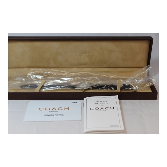 Coach Women\'s Stainless Steel Black Leather Watch main image 4
